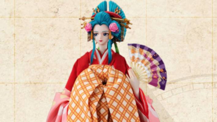 See the One Piece Komurasaki Japanese Doll from Kyugetsu