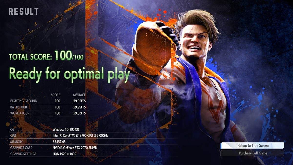 Street Fighter 6 Benchmark Tool Helps with PC System Requirement Assessment
