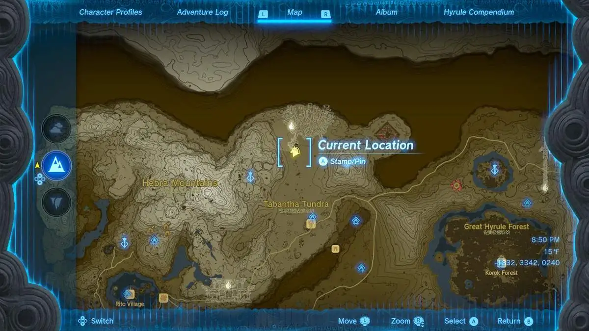 Zelda's golden horse location in Tears of the Kingdom.