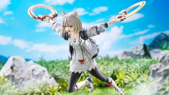 Xenoblade Chronicles 3 Mio Figure Can Wield her Dual Moonblades or Flute