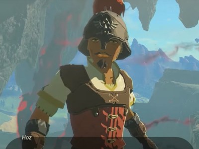 A screenshot of Captain Hoz in Tears of the Kingdom, the leader of the Hyrule Guard.