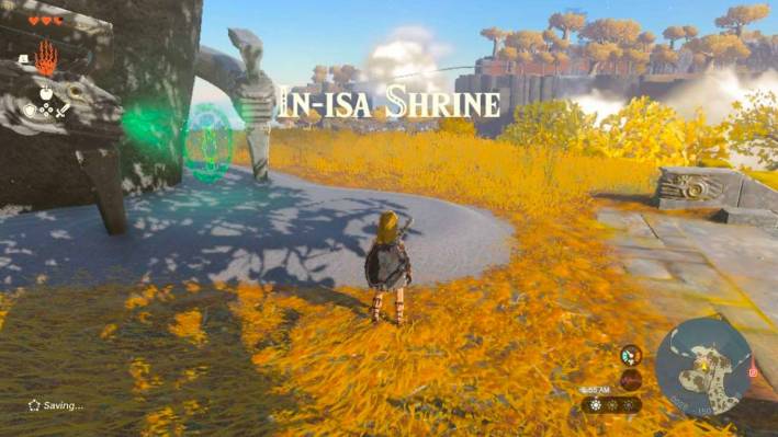 Screenshot of the second Shrine in Tears of the Kingdom.