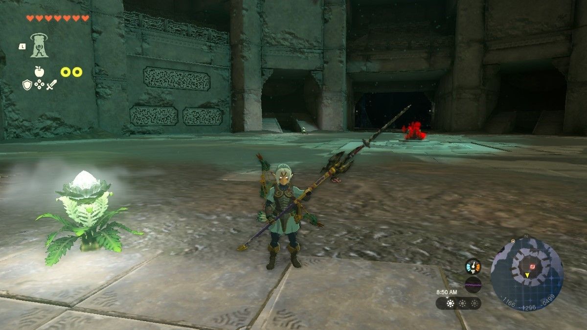 Link in the Floating Coliseum in Tears of the Kingdom.