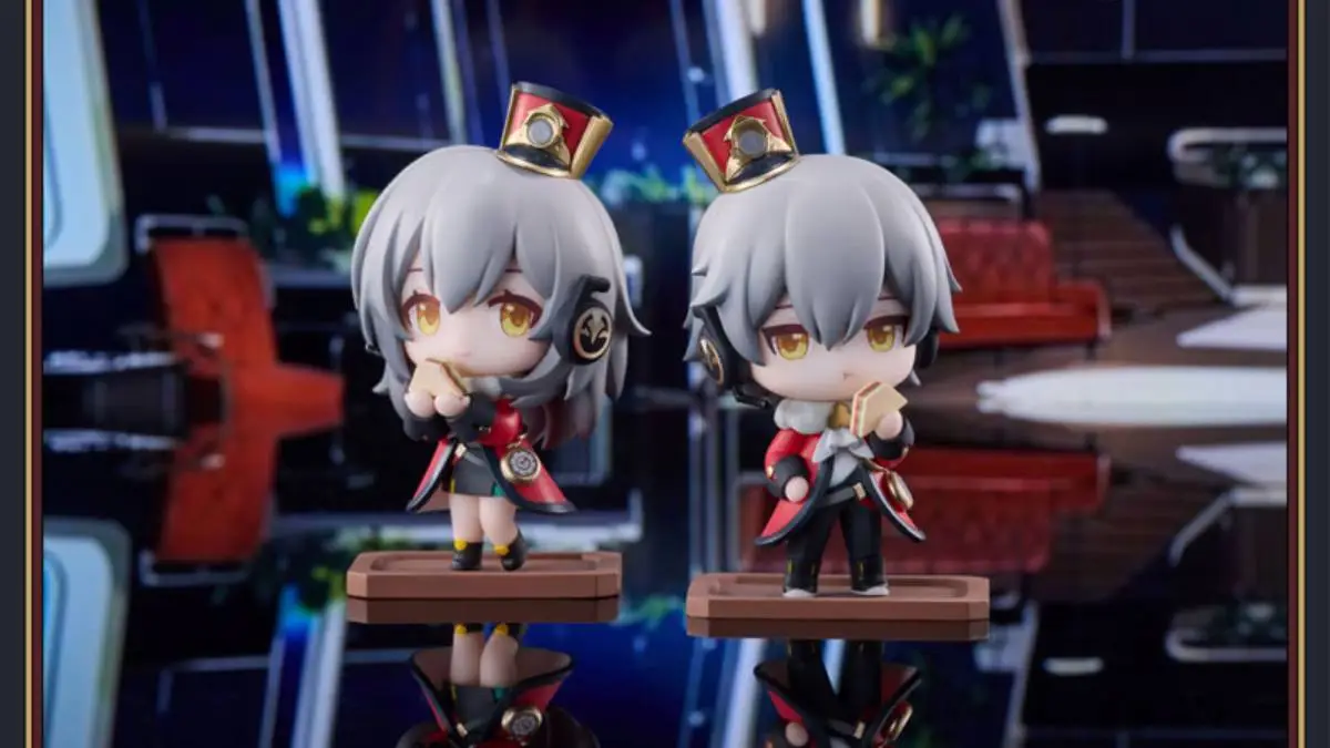 Caelus and Stelle Wear Astral Express Uniforms in Honkai: Star Rail Figures