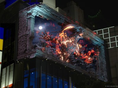 Final Fantasy XVI Eikon 3D Ad Appears in Tokyo
