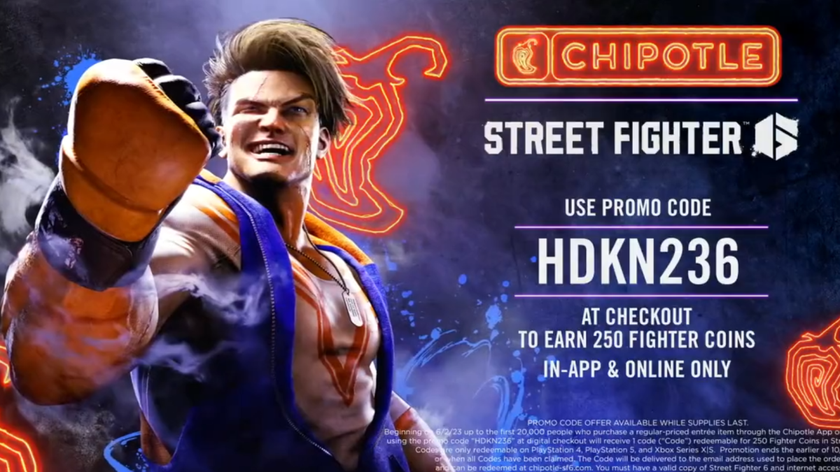 lade som om skilsmisse Susteen Street Fighter 6 and Chipotle Promo Code Gives Free Coins - Siliconera