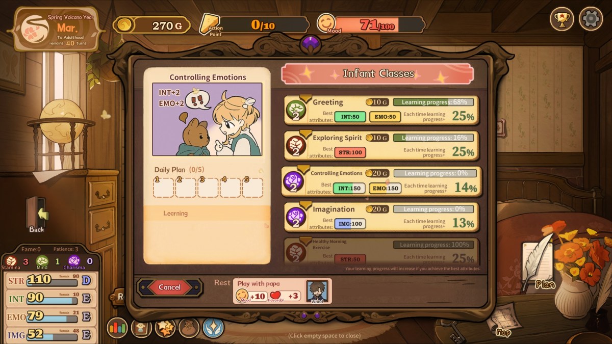 Volcano Princess Improves Upon the Princess Maker Genre