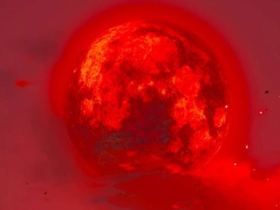 A screenshot of a Blood Moon in The Legend of Zelda: Tears of the Kingdom.