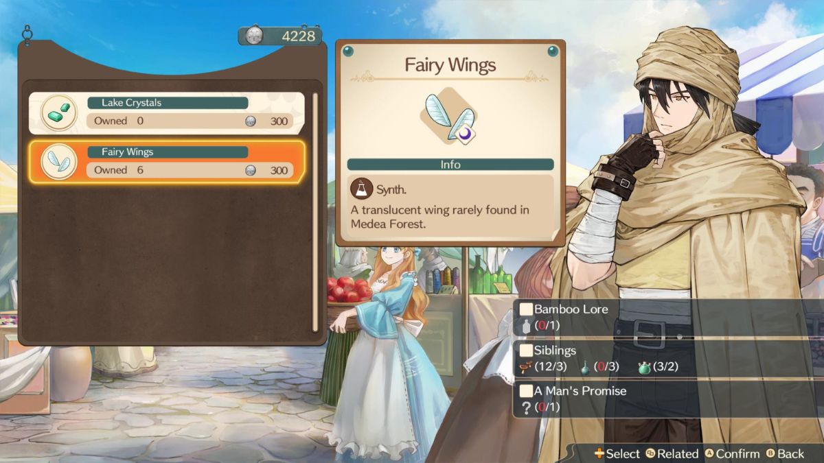 Buying Fairy Wings.