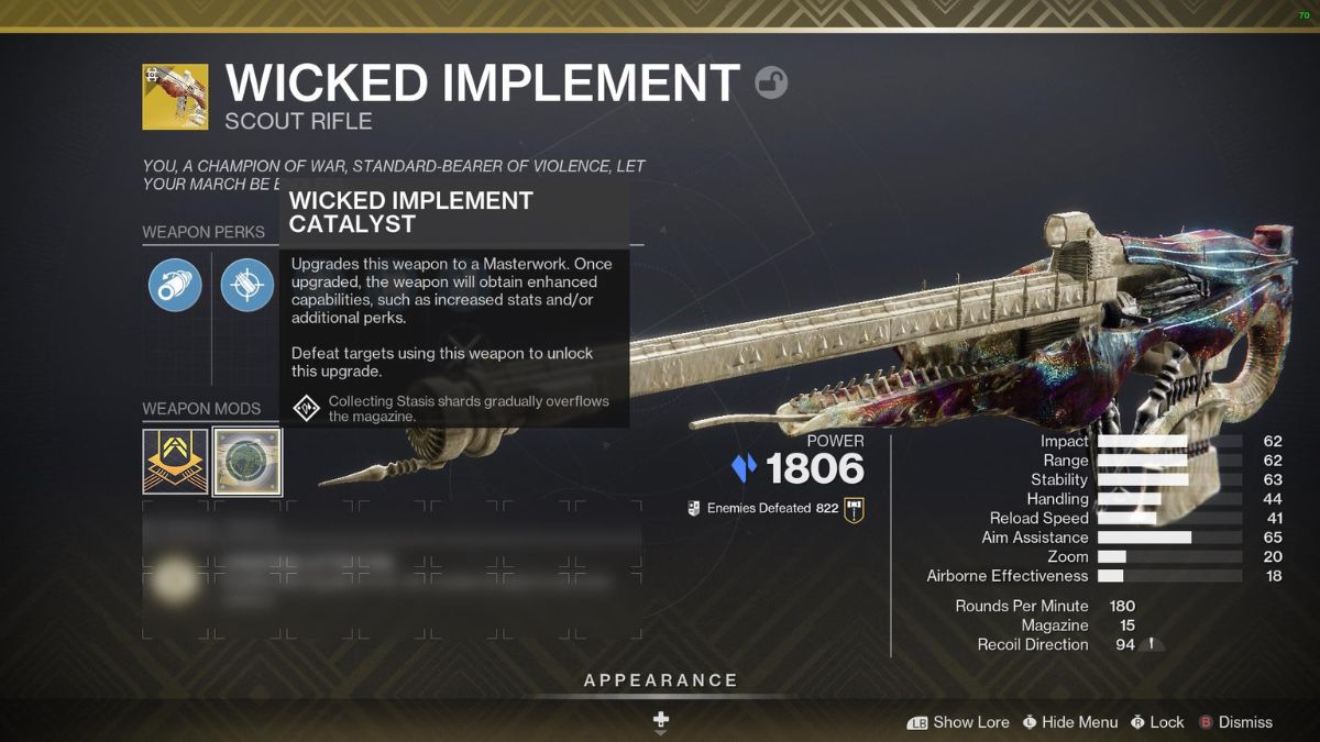 How to Get the Wicked Implement Catalyst in Destiny 2 Siliconera