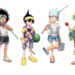 Shaman King Izumo tourism campaign characters 1