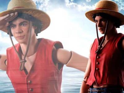 The One Piece live-action SH Figuarts entries will be figures of Luffy and Zoro that look like Inaki Godoy and Mackenyu.