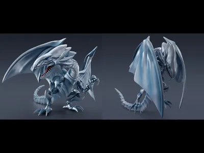 Yu-Gi-Oh Blue-Eyes White Dragon S.H.MonsterArts Figure