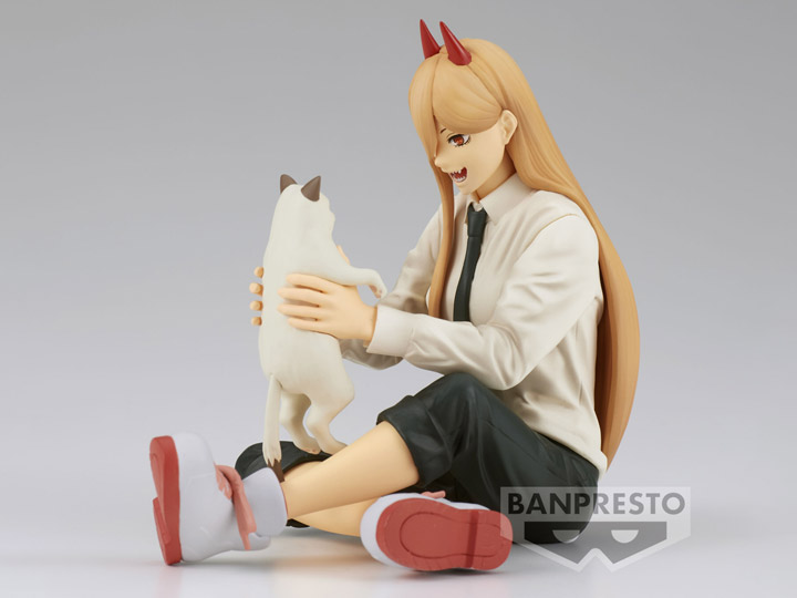 New Break Time Chainsaw Man Figure Features Power with Meowy