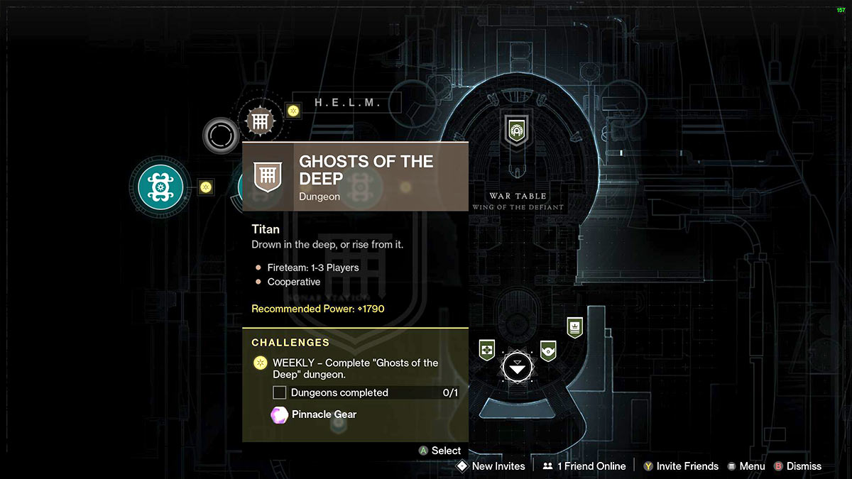 Screenshot of the Ghost of the Deep map location in Destiny 2.