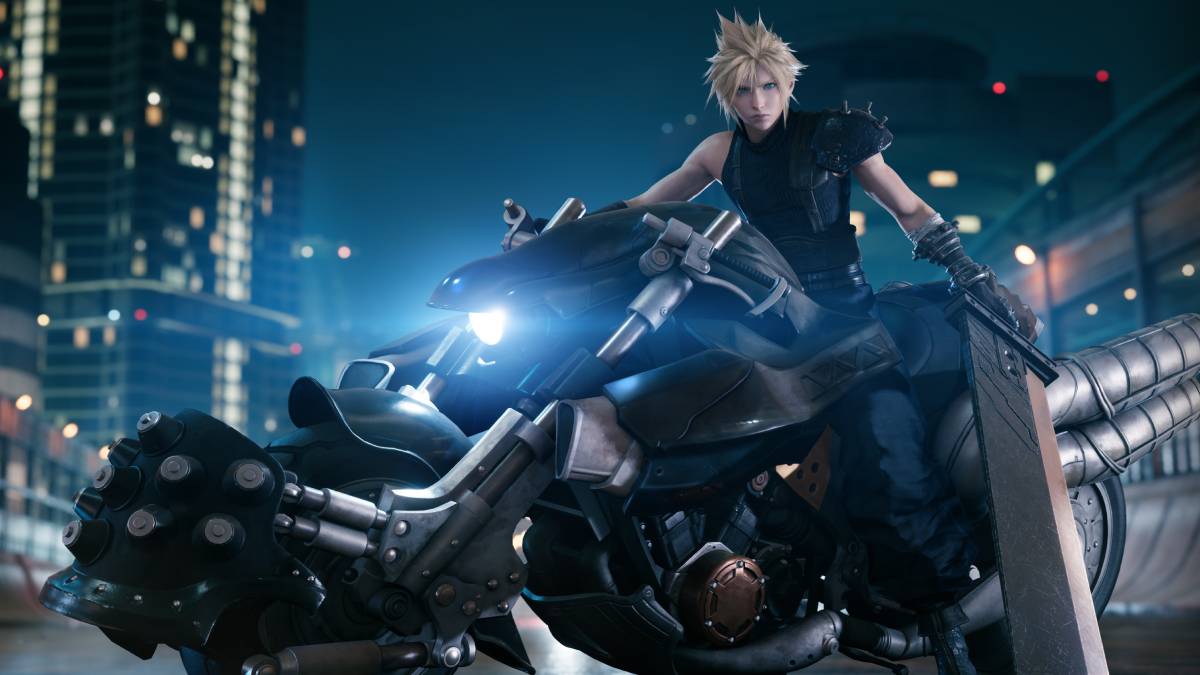 FFVII August 2023 Calendar Features Cloud on his motorcycle