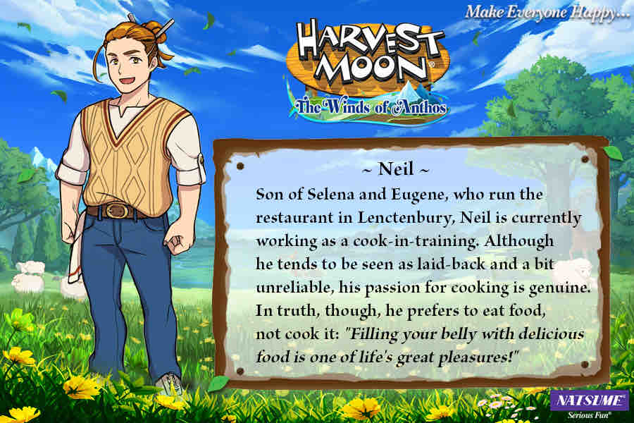 First Harvest Moon Winds of Anthos Bachelor and Bachelorette Revealed marriage candidates neil