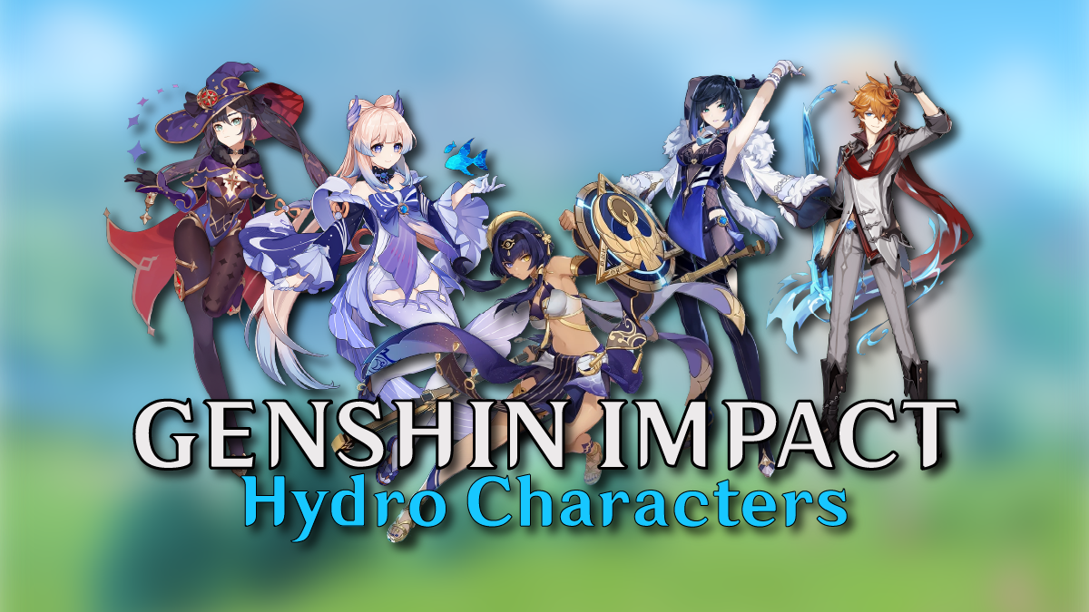 Todos os personagens Hydro de Genshin Impact