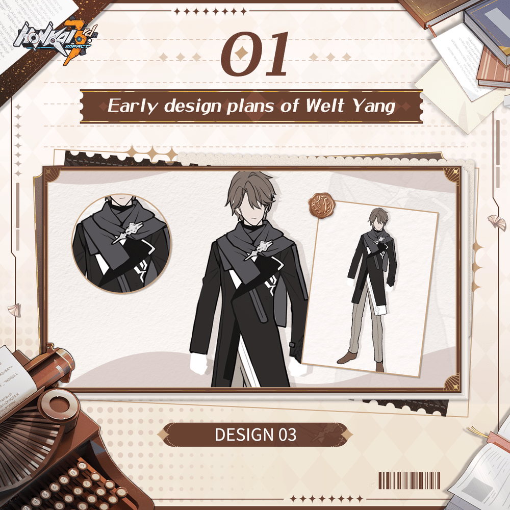 Honkai Impact 3rd and Star Rail Welt Yang Concept Art Shared