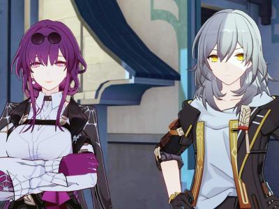 Screenshot of Kafka and the Trailblazer in Honkai: Star Rail companion mission.