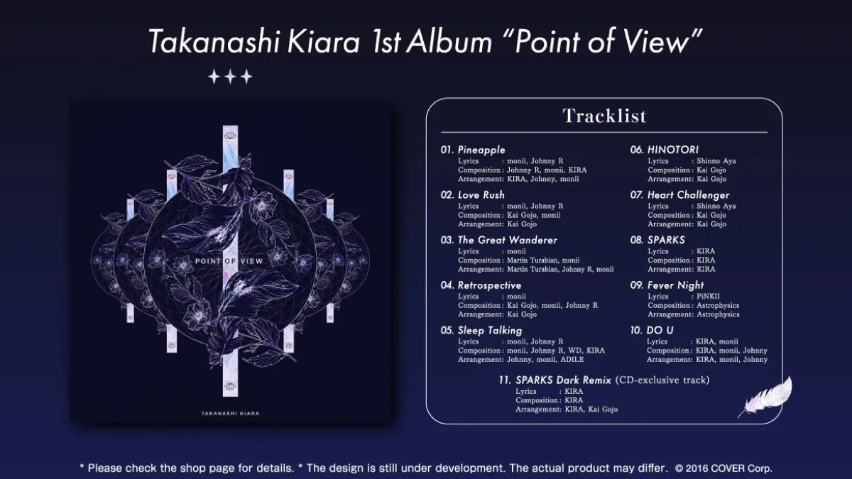 Takanashi Kiara Album Tracklist