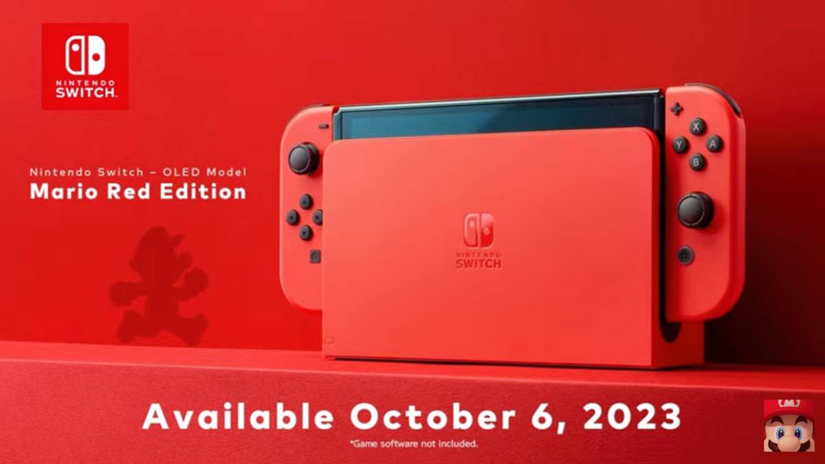 Mario Red Nintendo OLED Switch Model Announced Release Date