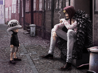 One Piece Portrait of Pirates Corazon and Law Figure