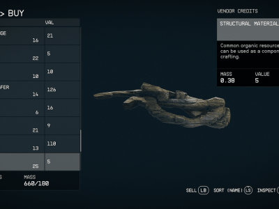 Where do you get structural materials in Starfield