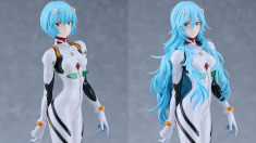Rei Ayanami Plamax model kits available in regular and long hair versions