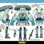 Hatsune Miku x Pokemon Project Voltage Designs