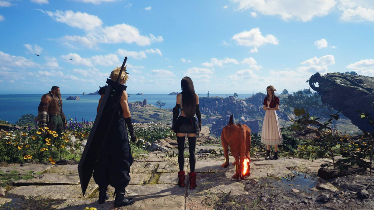 Screenshot of Final Fantasy VII Rebirth cast