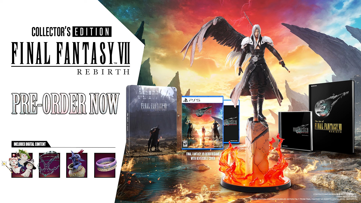 Final Fantasy VII Rebirth Collector’s Edition Includes Sephiroth Figure