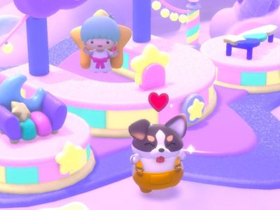 Screenshot of Kiki in Hello Kitty Island Adventure.