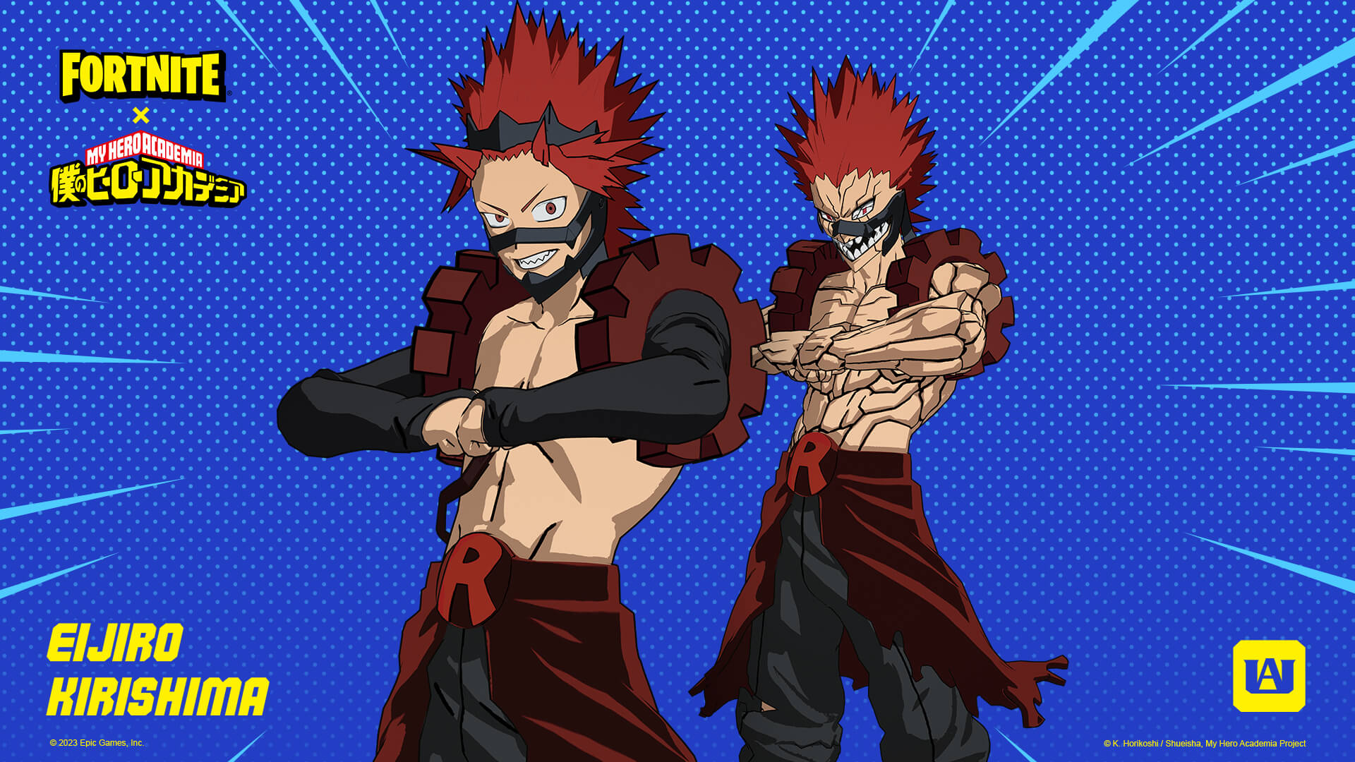 My Hero Academia Characters Shoto, Red Riot, and Pinky Join Fortnite