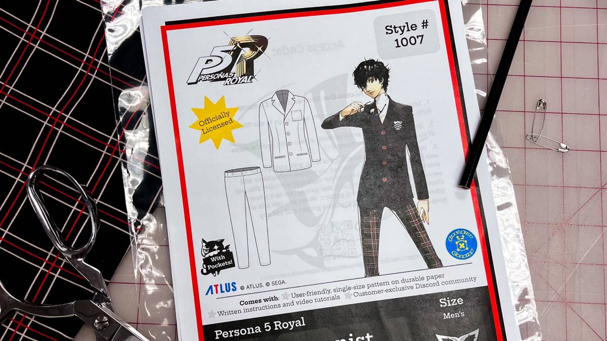 Persona 5 Royal Shujin Academy Cosplay Sewing Pattern Recreates Joker’s Look