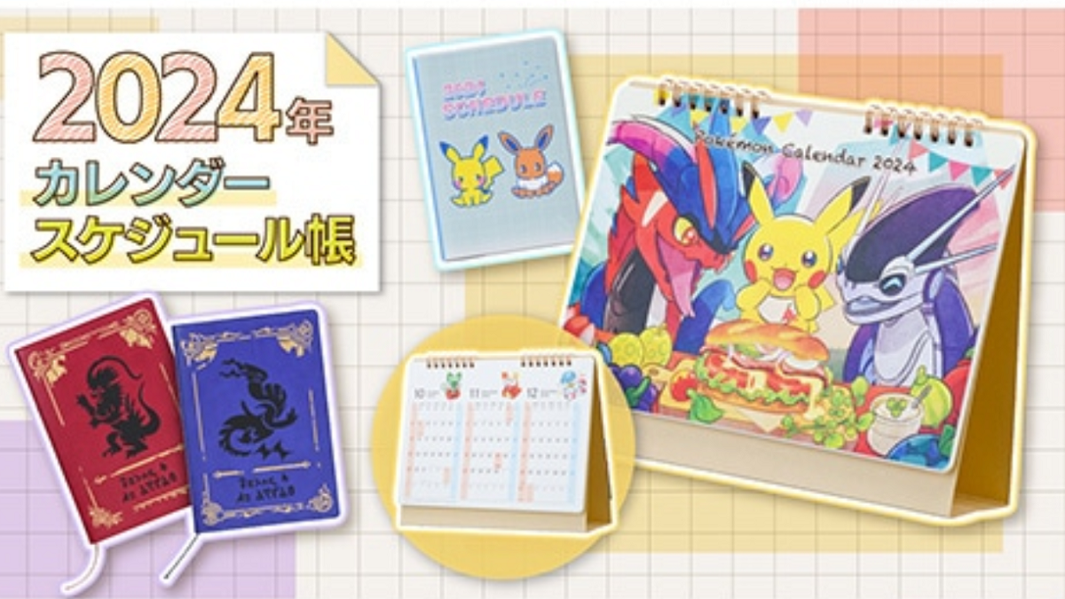 Tabletop 2024 Pokemon Calendar Features Paldea Pokemon GameNotebook
