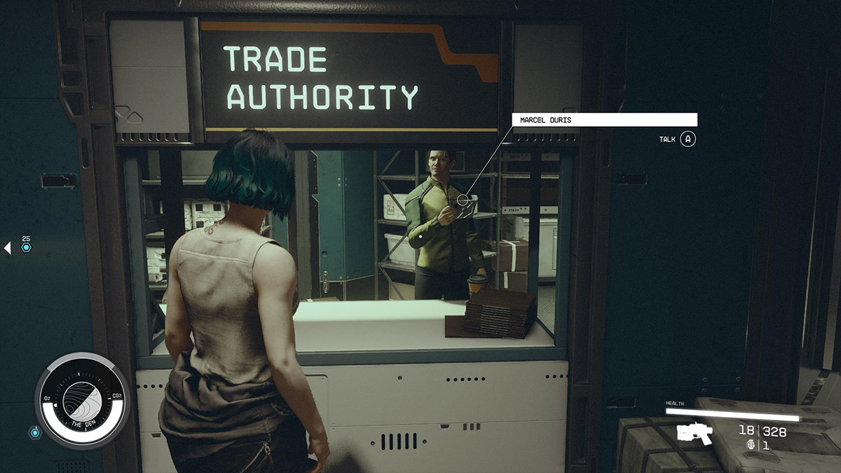 Скриншот продавца Den Trade Authority в Старфилде.
