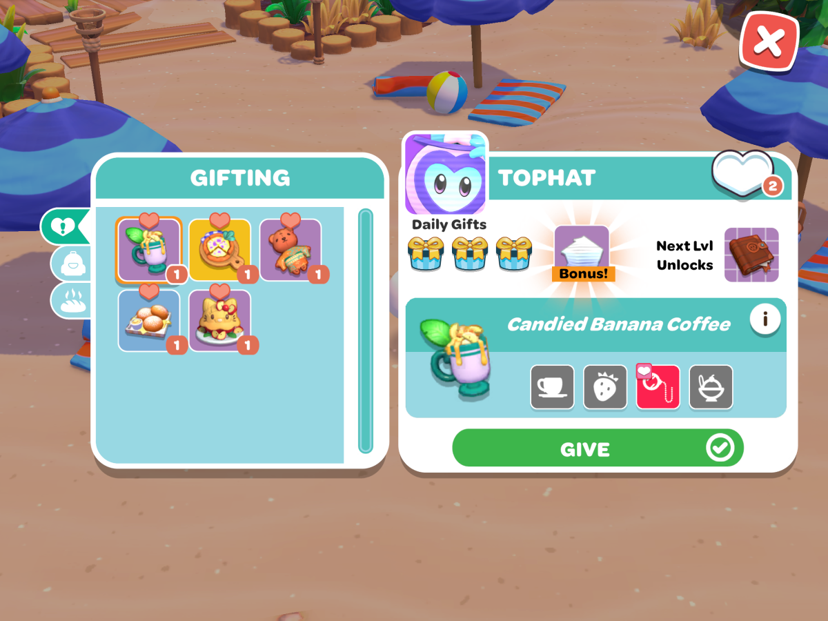 Best Gifts for TOPHAT in Hello Kitty Island Adventure 