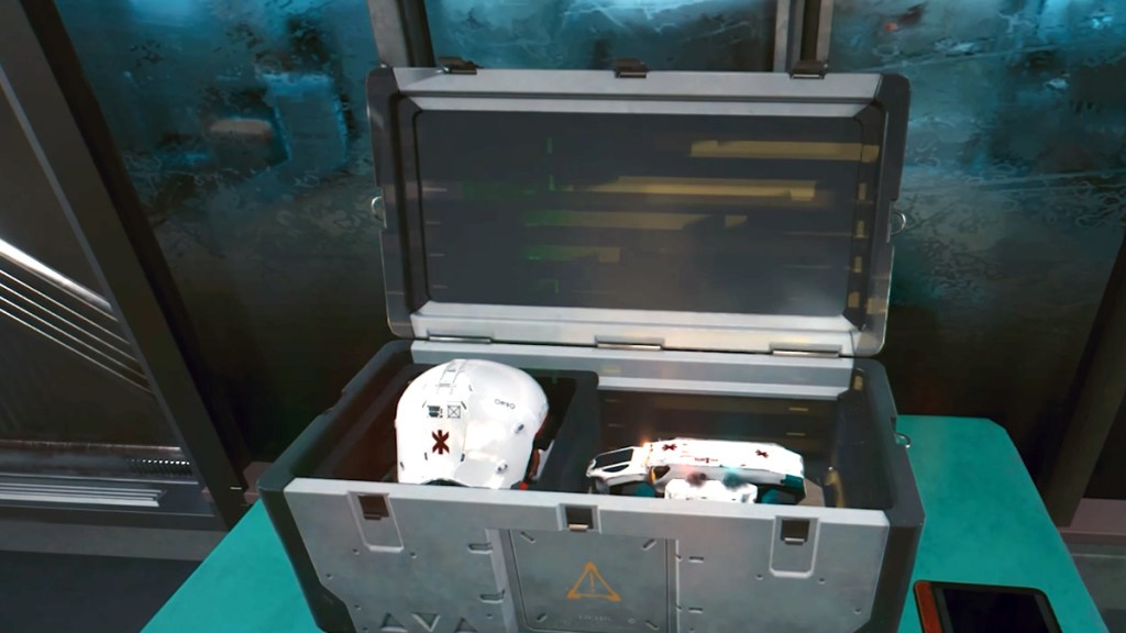 Screenshot of the Trauma Team Armor in Cyberpunk 2077