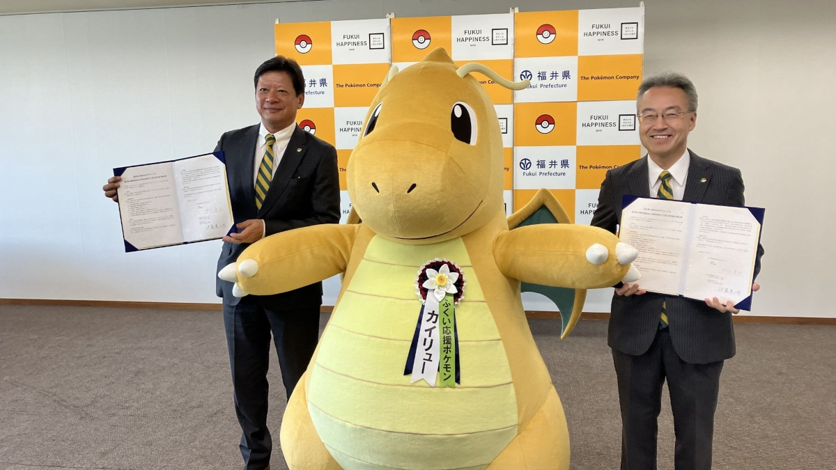Dragonite becomes Ambassador Pokemon of Fukui Prefecture