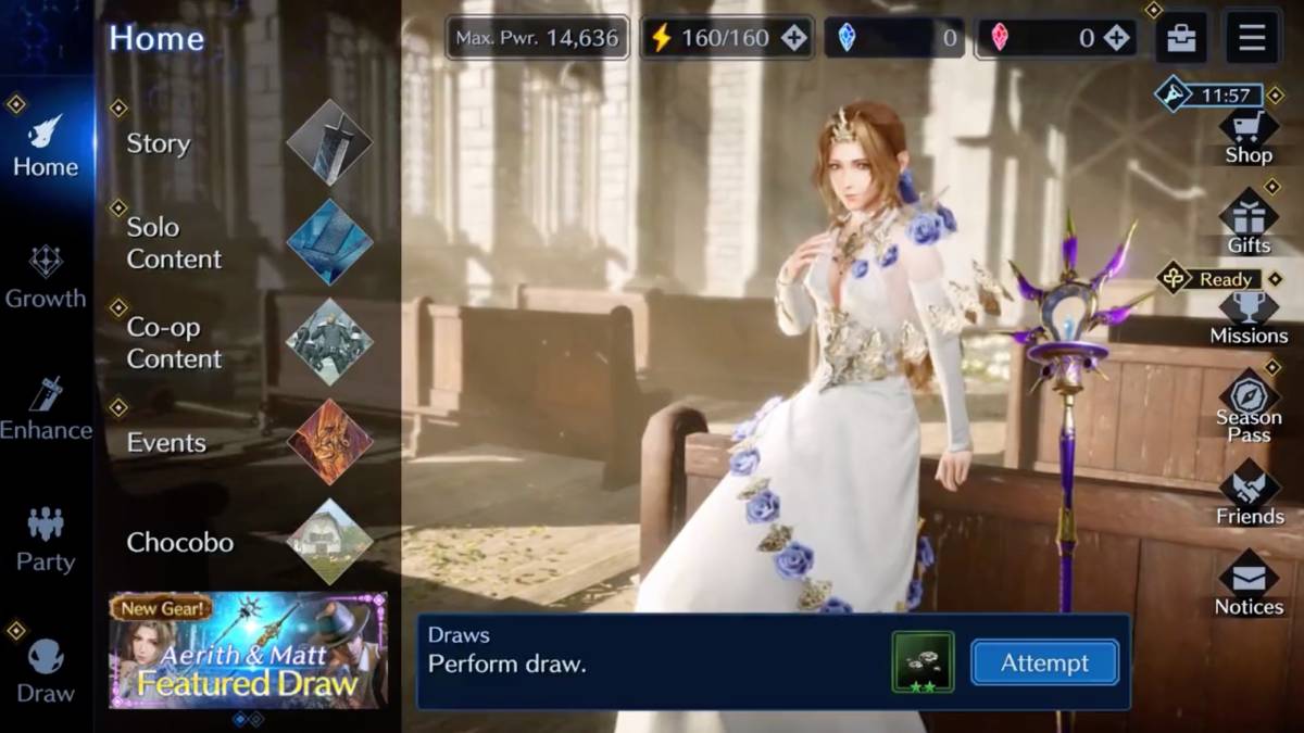 FFVII Ever Crisis Banner Adds Prism Rod and Dress for Aerith