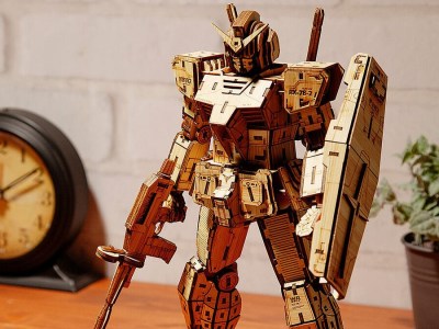 Gundam Bamboo Art craft puzzle