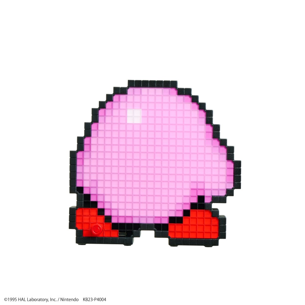 Kirby sprite light - back side with USB slot and light dial