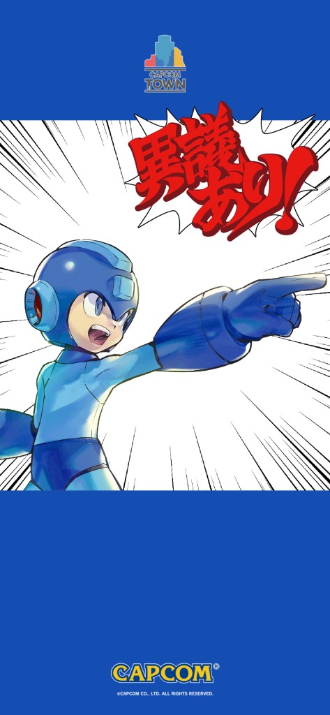 Mega Man and Capcom Characters Say 'Objection' in New Wallpapers