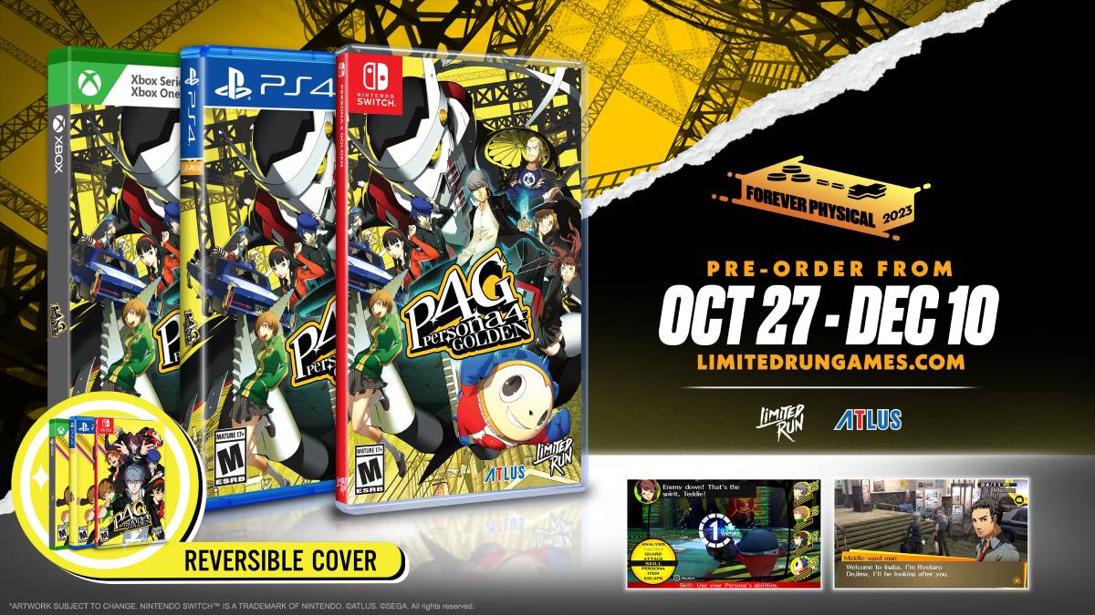 Persona 4 Golden Limited Run Games Physical Pre-orders Open