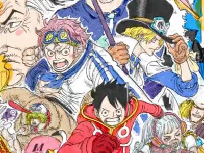 Ahead of the debut of One Piece volume 107, a video appeared online showing Eiichiro Oda drawing the cover for the manga.