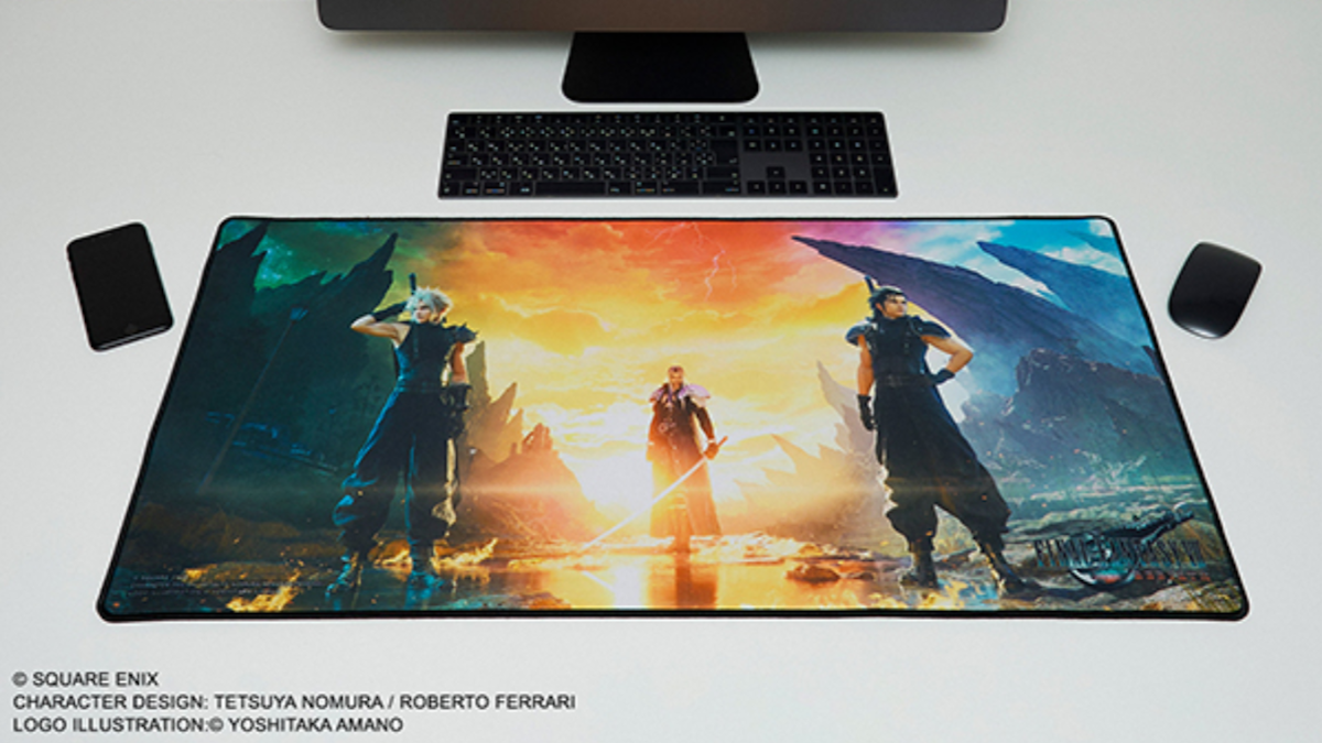 Final Fantasy VII Rebirth and Ever Crisis Mouse Pads and Wall Scrolls