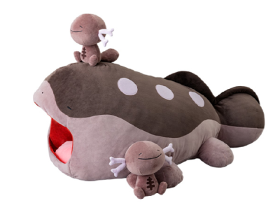 Pokemon Clodsire Plush from Takara Tomy featuring lots of little Wooper dolls