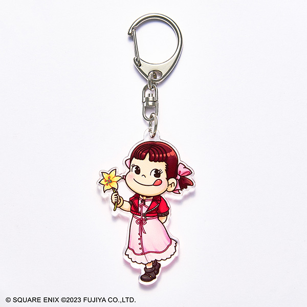 Final Fantasy VII Peko Aerith crossover keychain