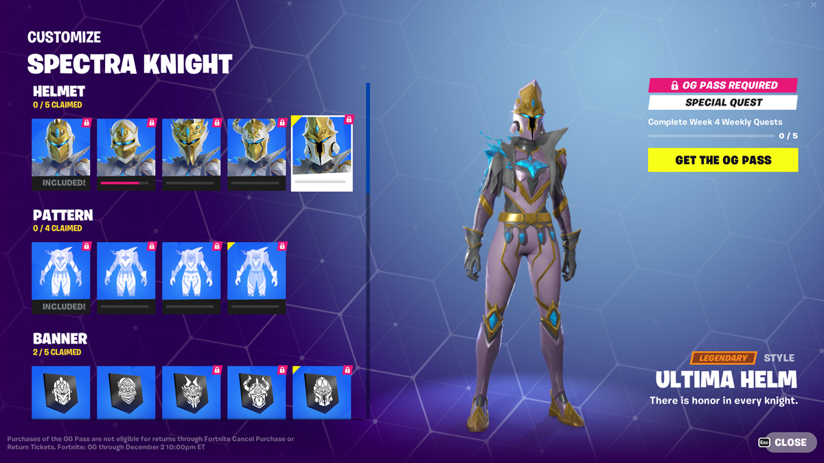 How to Unlock the Spectra Knight in Fortnite OG? - Siliconera